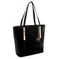 McKleinUSA 97545 CRISTINA (Black) Leather Shoulder Tote